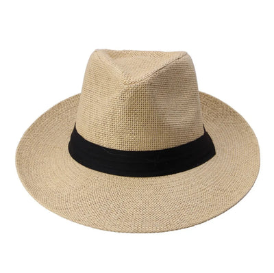 Unisex Straw Trilby Sun Hat